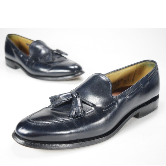 Allen Edmonds Grayson Men's Blue Tassel Loafers